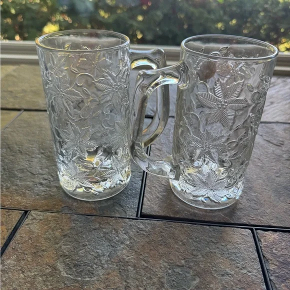Princess House Fantasia Beer Mug Pair 5222 - Picture 2 of 3